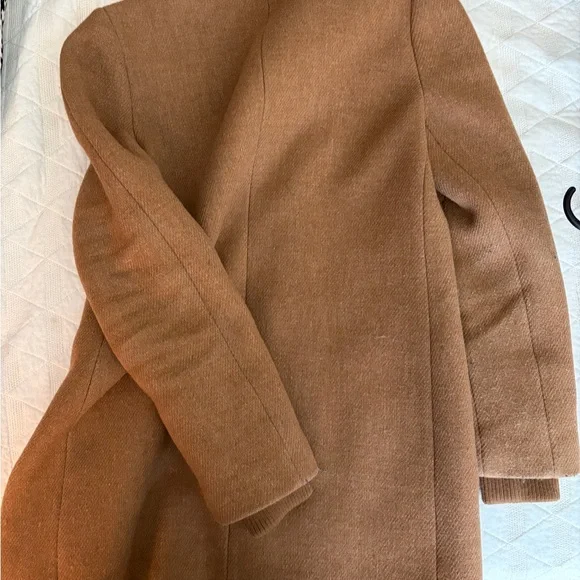 J. Crew Camel Brown Wool Zip Jacket - Picture 4 of 4